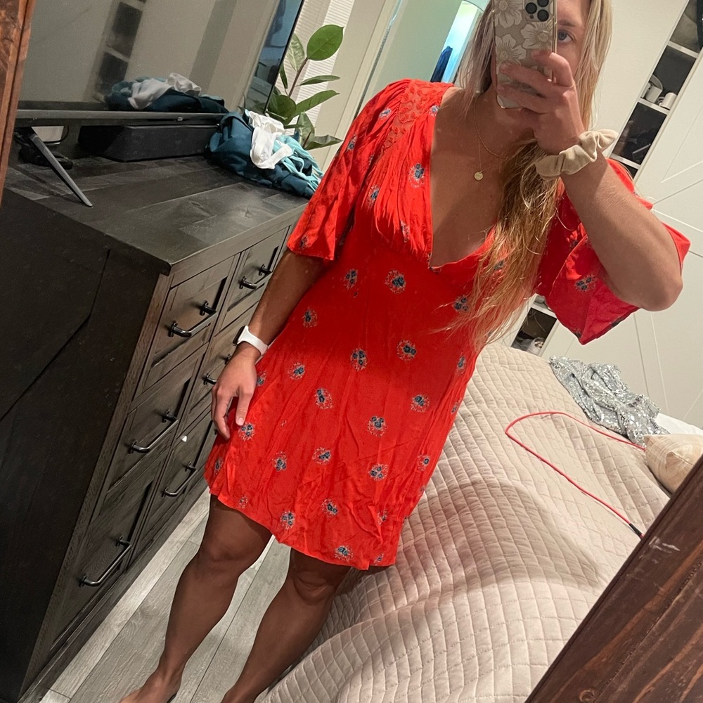 Free People Mini Red Dress